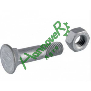 Болт з гайкою M12*50 DIN608, 3015790, Lemken